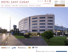 Tablet Screenshot of hotel-santcugat.com